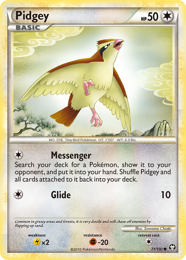 Pidgey (71/102) [HeartGold & SoulSilver: Triumphant] | Black Swamp Games