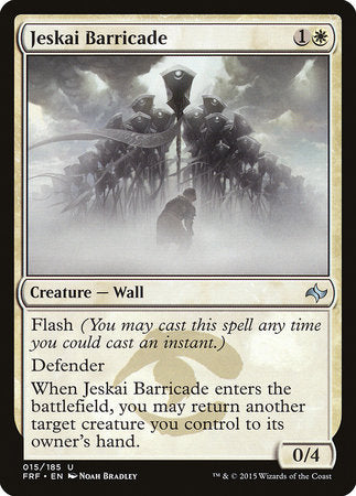 Jeskai Barricade [Fate Reforged] | Black Swamp Games