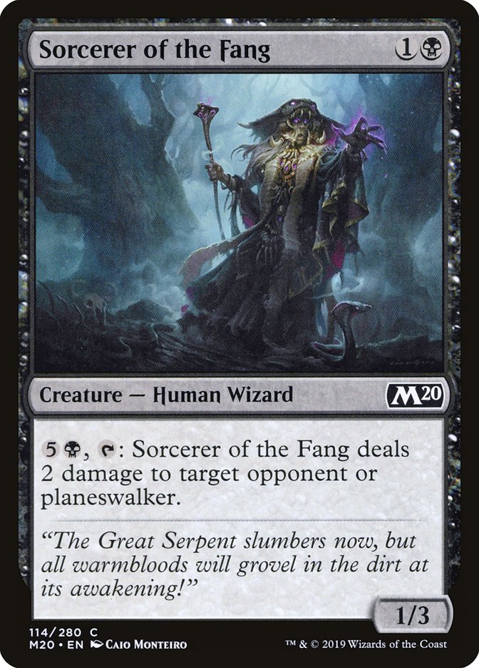 Sorcerer of the Fang [Core Set 2020] | Black Swamp Games