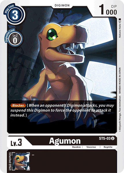 Agumon [ST5-03] [Starter Deck: Machine Black] | Black Swamp Games