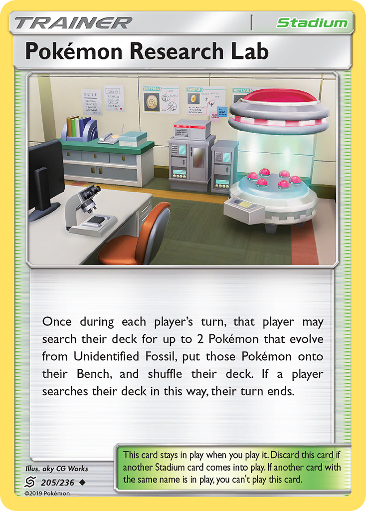 Pokemon Research Lab (205/236) [Sun & Moon: Unified Minds] | Black Swamp Games