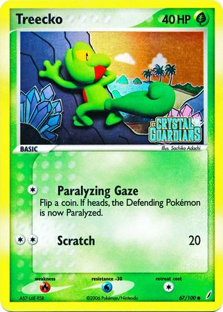 Treecko (67/100) (Stamped) [EX: Crystal Guardians] | Black Swamp Games