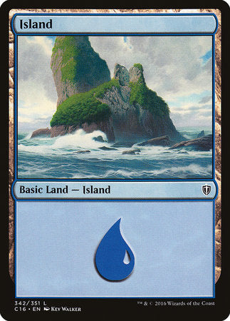 Island (342) [Commander 2016] | Black Swamp Games