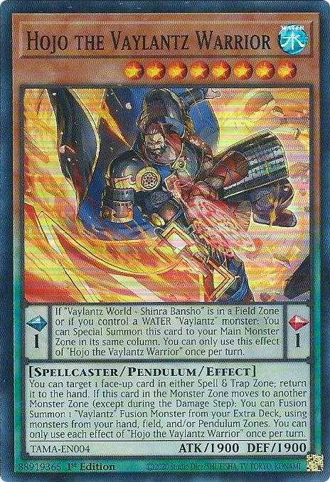 Hojo the Vaylantz Warrior [TAMA-EN004] Super Rare | Black Swamp Games