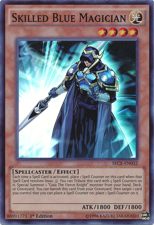 Skilled Blue Magician [SECE-EN032] Super Rare | Black Swamp Games