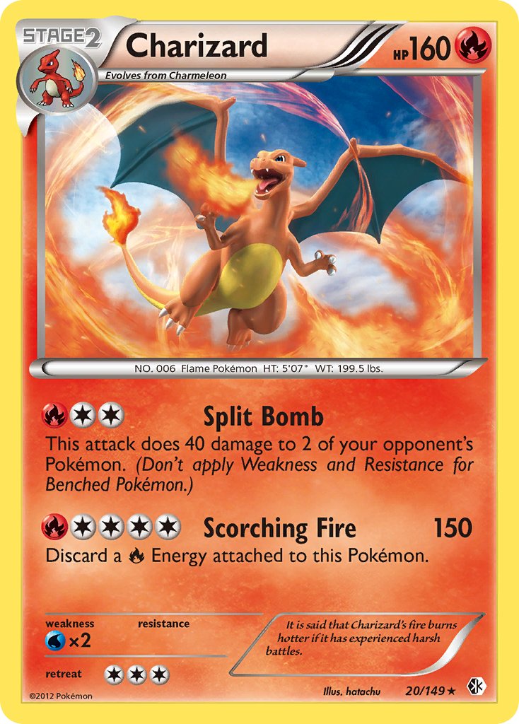 Charizard (20/149) (Cosmos Holo) (Blister Exclusive) [Black & White: Boundaries Crossed] | Black Swamp Games