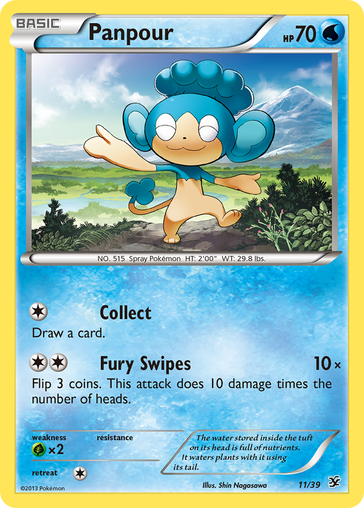 Panpour (11/39) [XY: Kalos Starter Set] | Black Swamp Games