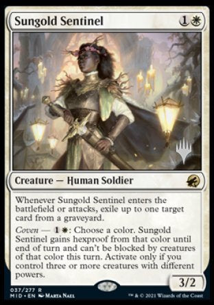 Sungold Sentinel (Promo Pack) [Innistrad: Midnight Hunt Promos] | Black Swamp Games