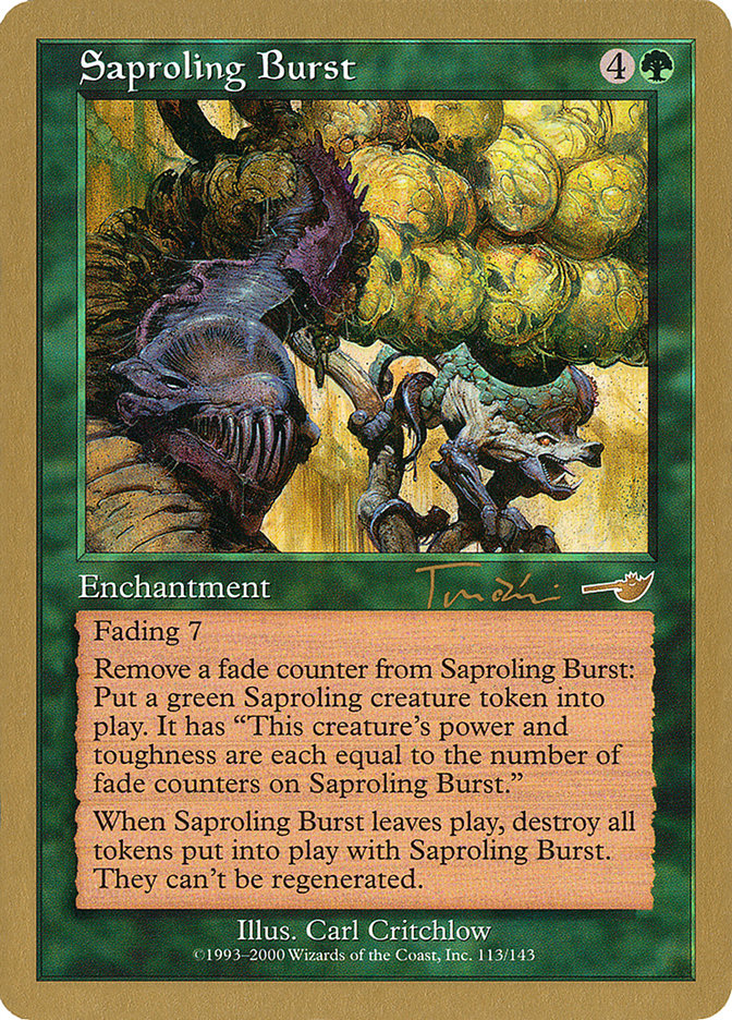 Saproling Burst (Jan Tomcani) [World Championship Decks 2001] | Black Swamp Games