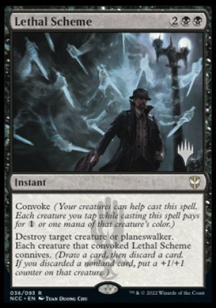 Lethal Scheme (Promo Pack) [Streets of New Capenna Commander Promos] | Black Swamp Games