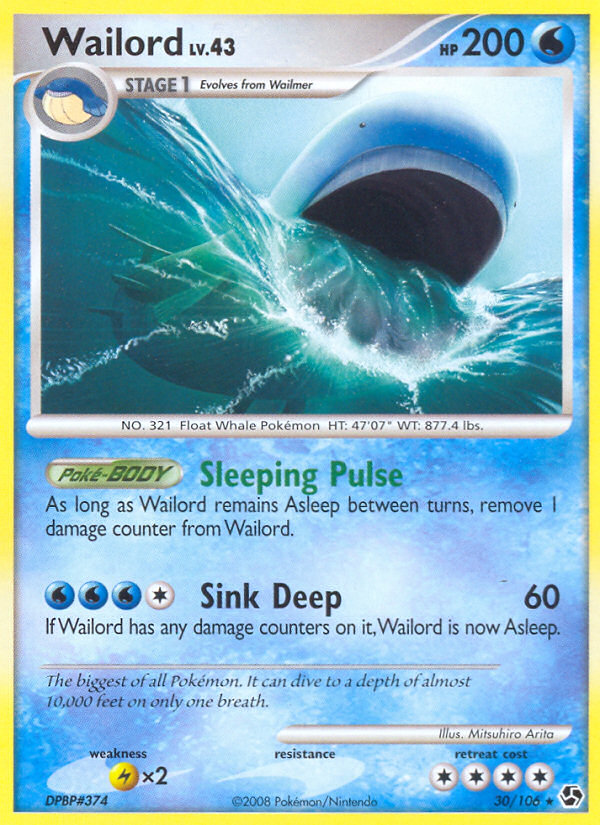 Wailord (30/106) [Diamond & Pearl: Great Encounters] | Black Swamp Games