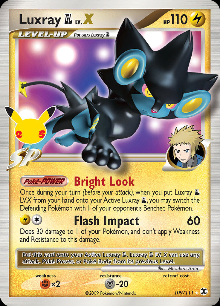 Luxray GL LV.X (109/111) [Celebrations: 25th Anniversary - Classic Collection] | Black Swamp Games