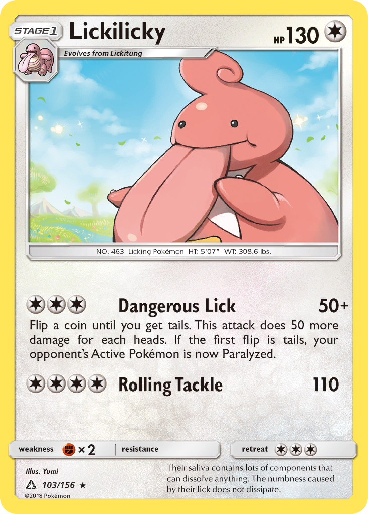 Lickilicky (103/156) [Sun & Moon: Ultra Prism] | Black Swamp Games