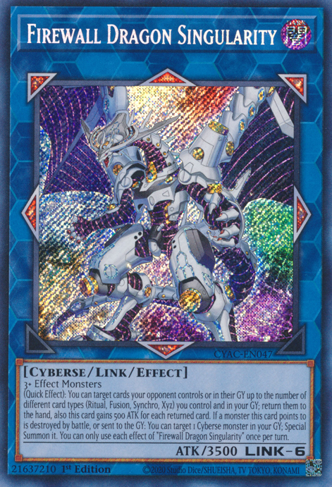 Firewall Dragon Singularity [CYAC-EN047] Secret Rare | Black Swamp Games