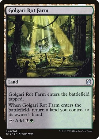 Golgari Rot Farm [Commander 2019] | Black Swamp Games