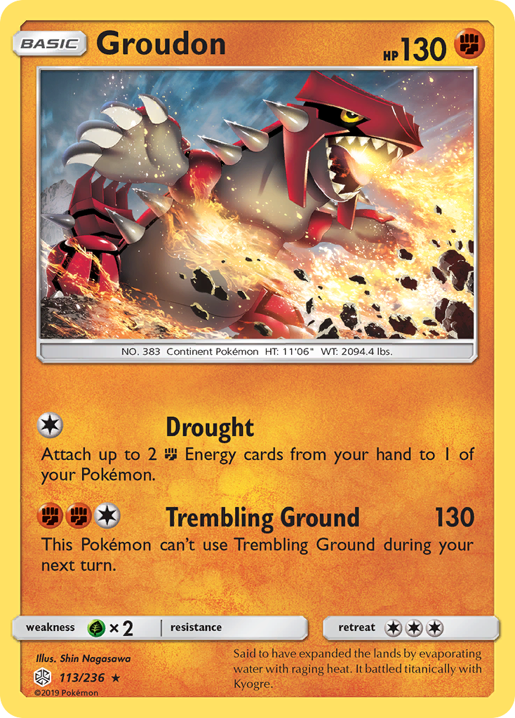 Groudon (113/236) [Sun & Moon: Cosmic Eclipse] | Black Swamp Games