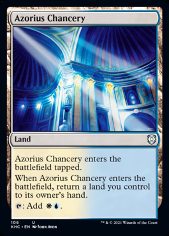 Azorius Chancery [Kaldheim Commander] | Black Swamp Games