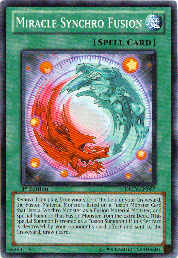 Miracle Synchro Fusion [DREV-EN057] Common | Black Swamp Games