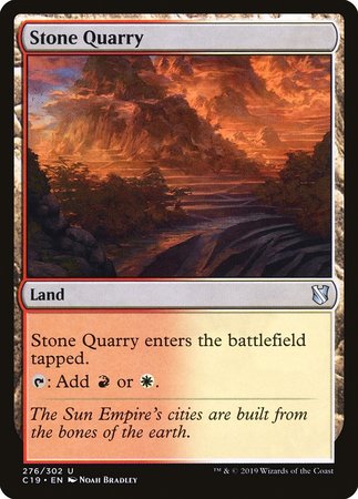 Stone Quarry [Commander 2019] | Black Swamp Games