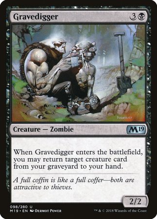 Gravedigger [Core Set 2019] | Black Swamp Games