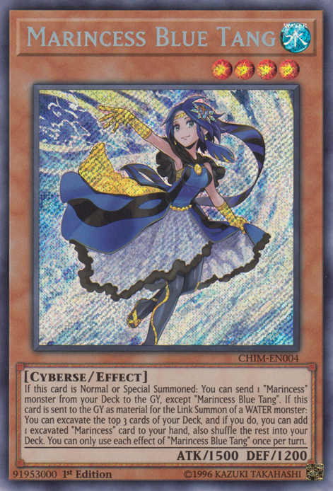 Marincess Blue Tang [CHIM-EN004] Secret Rare | Black Swamp Games