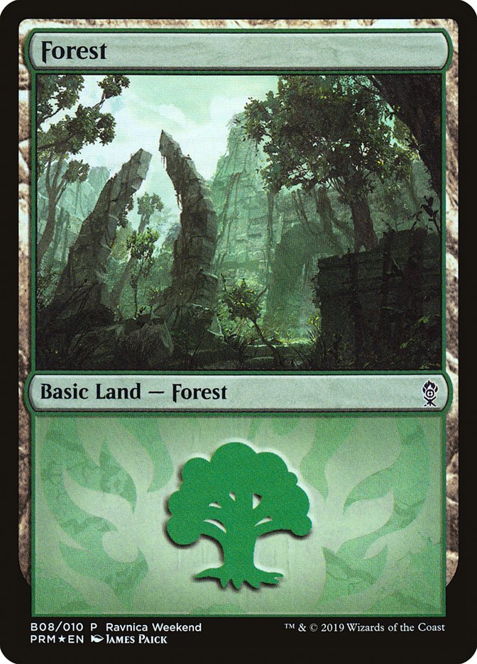 Forest (B08) [Ravnica Allegiance Guild Kit] | Black Swamp Games
