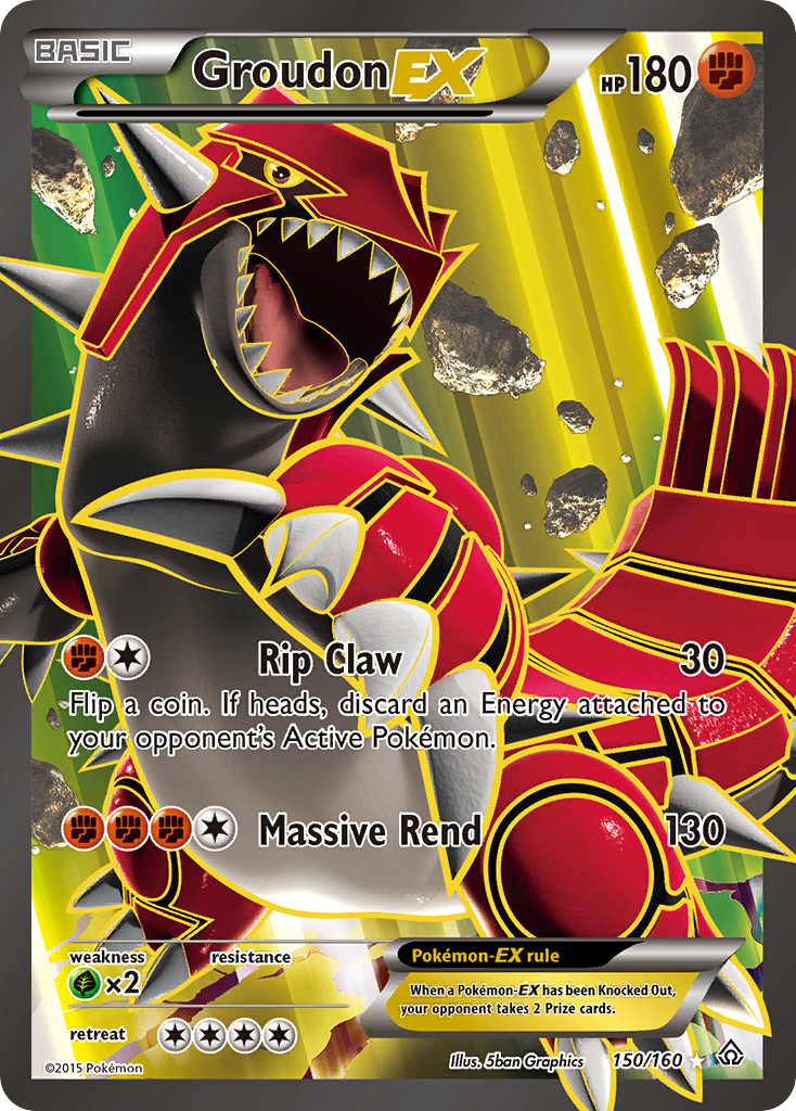 Groudon EX (150/160) [XY: Primal Clash] | Black Swamp Games