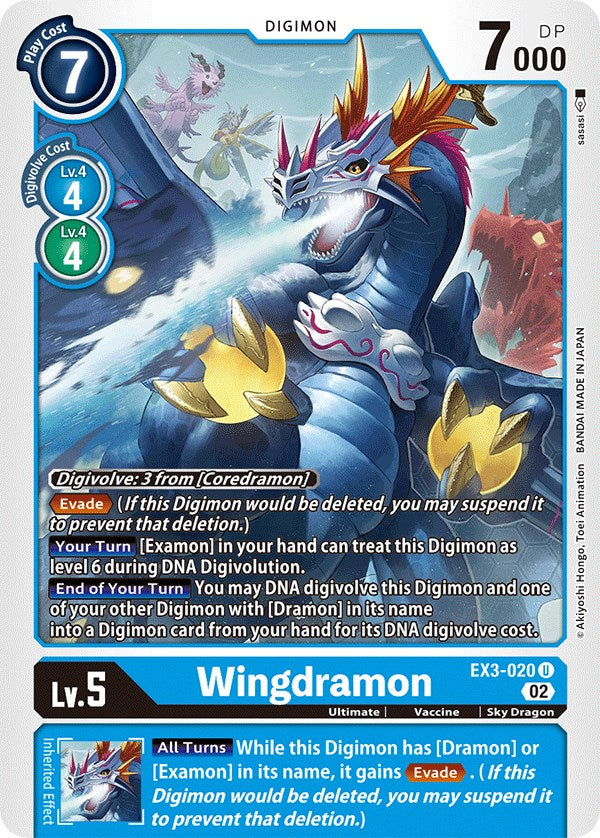 Wingdramon [EX3-020] [Draconic Roar] | Black Swamp Games