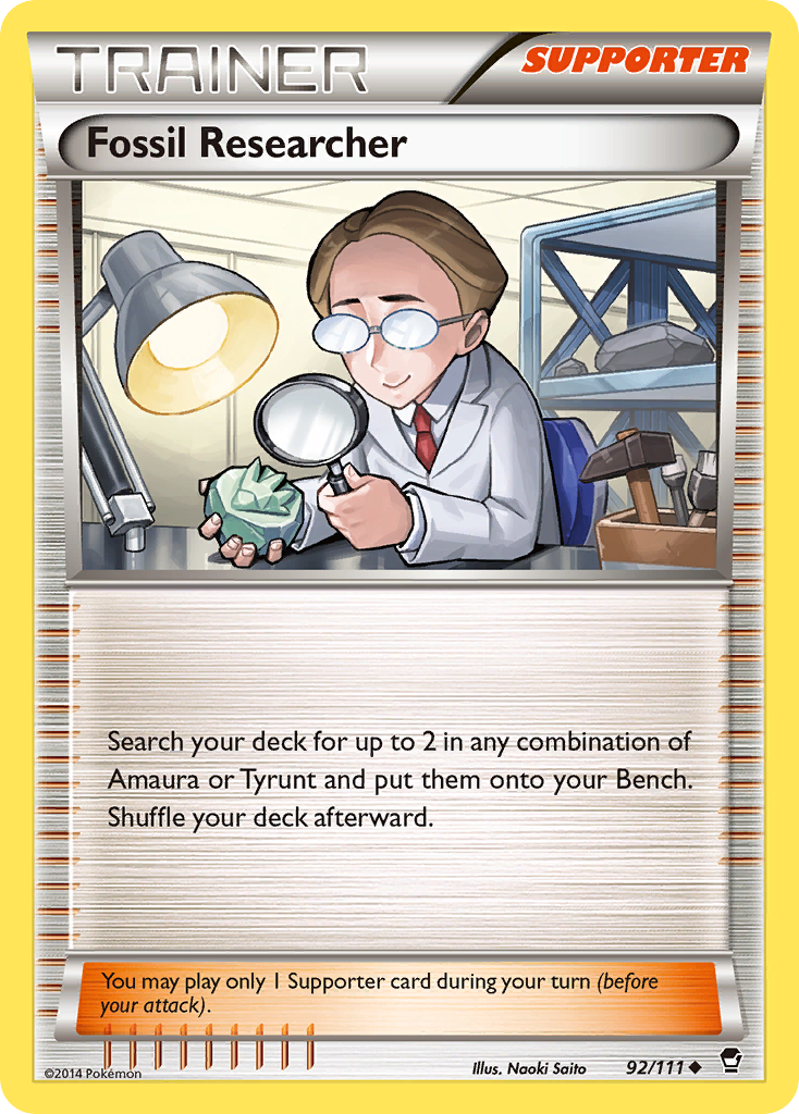 Fossil Researcher (92/111) [XY: Furious Fists] | Black Swamp Games