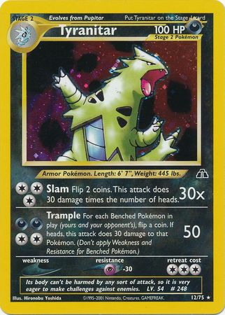 Tyranitar (12/75) [Neo Discovery Unlimited] | Black Swamp Games