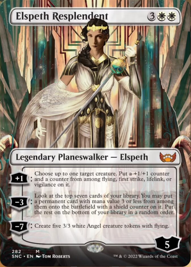 Elspeth Resplendent (Borderless) [Streets of New Capenna] | Black Swamp Games