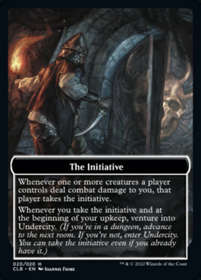 The Initiative // Undercity Double-sided Token [Commander Legends: Battle for Baldur's Gate Tokens] | Black Swamp Games