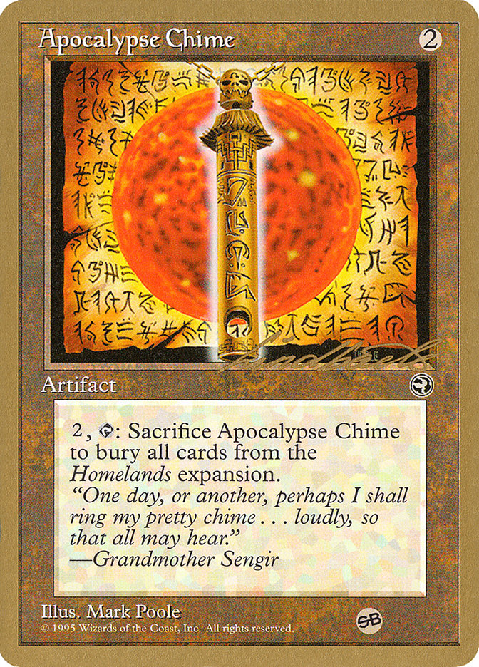 Apocalypse Chime (Leon Lindback) (SB) [Pro Tour Collector Set] | Black Swamp Games