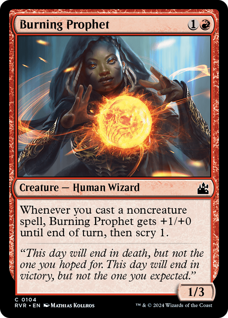 Burning Prophet [Ravnica Remastered] | Black Swamp Games