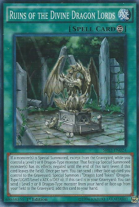 Ruins of the Divine Dragon Lords [SR02-EN024] Super Rare | Black Swamp Games