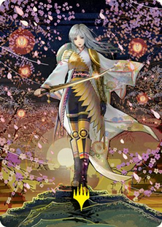 The Wandering Emperor 2 Art Card (Gold-Stamped Signature) [Kamigawa: Neon Dynasty Art Series] | Black Swamp Games