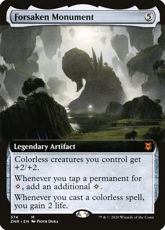 Forsaken Monument (Extended Art) [Zendikar Rising] | Black Swamp Games