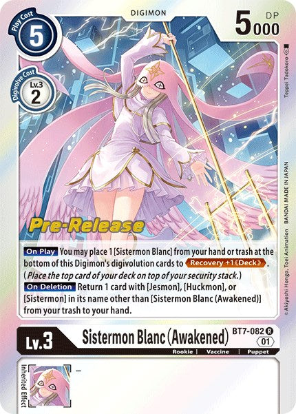 Sistermon Blanc (Awakened) [BT7-082] [Next Adventure Pre-Release Cards] | Black Swamp Games