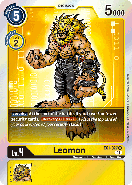 Leomon [EX1-027] [Classic Collection] | Black Swamp Games