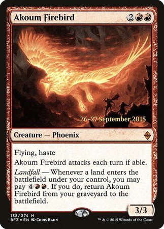 Akoum Firebird [Battle for Zendikar Promos] | Black Swamp Games