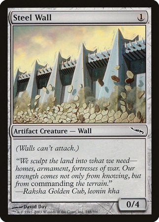 Steel Wall [Mirrodin] | Black Swamp Games