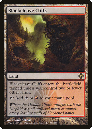 Blackcleave Cliffs [Scars of Mirrodin] | Black Swamp Games