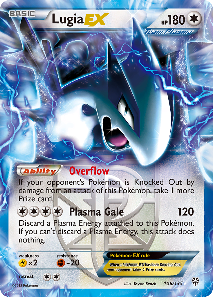 Lugia EX (108/135) [Black & White: Plasma Storm] | Black Swamp Games