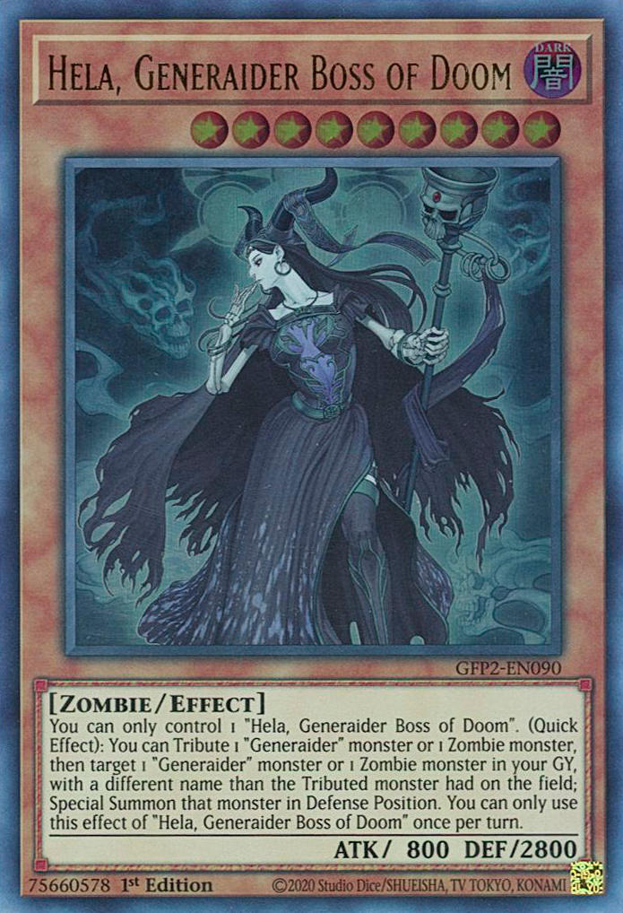 Hela, Generaider Boss of Doom [GFP2-EN090] Ultra Rare | Black Swamp Games