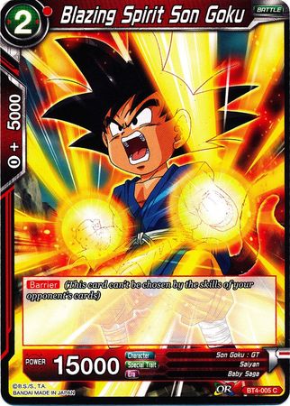 Blazing Spirit Son Goku [BT4-005] | Black Swamp Games
