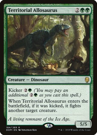 Territorial Allosaurus [Dominaria] | Black Swamp Games