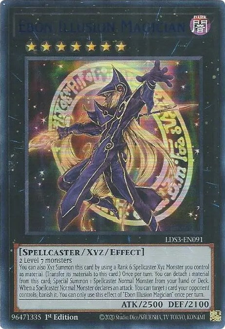 Ebon Illusion Magician (Blue) [LDS3-EN091] Ultra Rare | Black Swamp Games