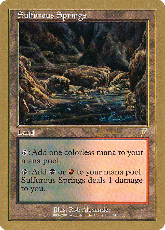 Sulfurous Springs (Antoine Ruel) [World Championship Decks 2001] | Black Swamp Games