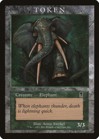 Elephant Token (Odyssey) [Magic Player Rewards 2002] | Black Swamp Games