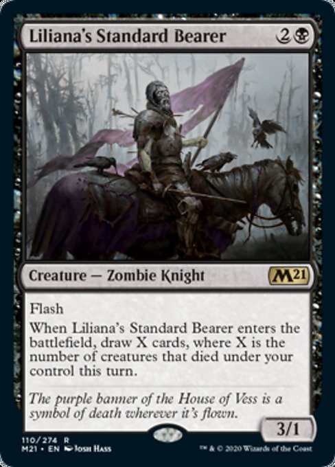 Liliana's Standard Bearer [Core Set 2021] | Black Swamp Games